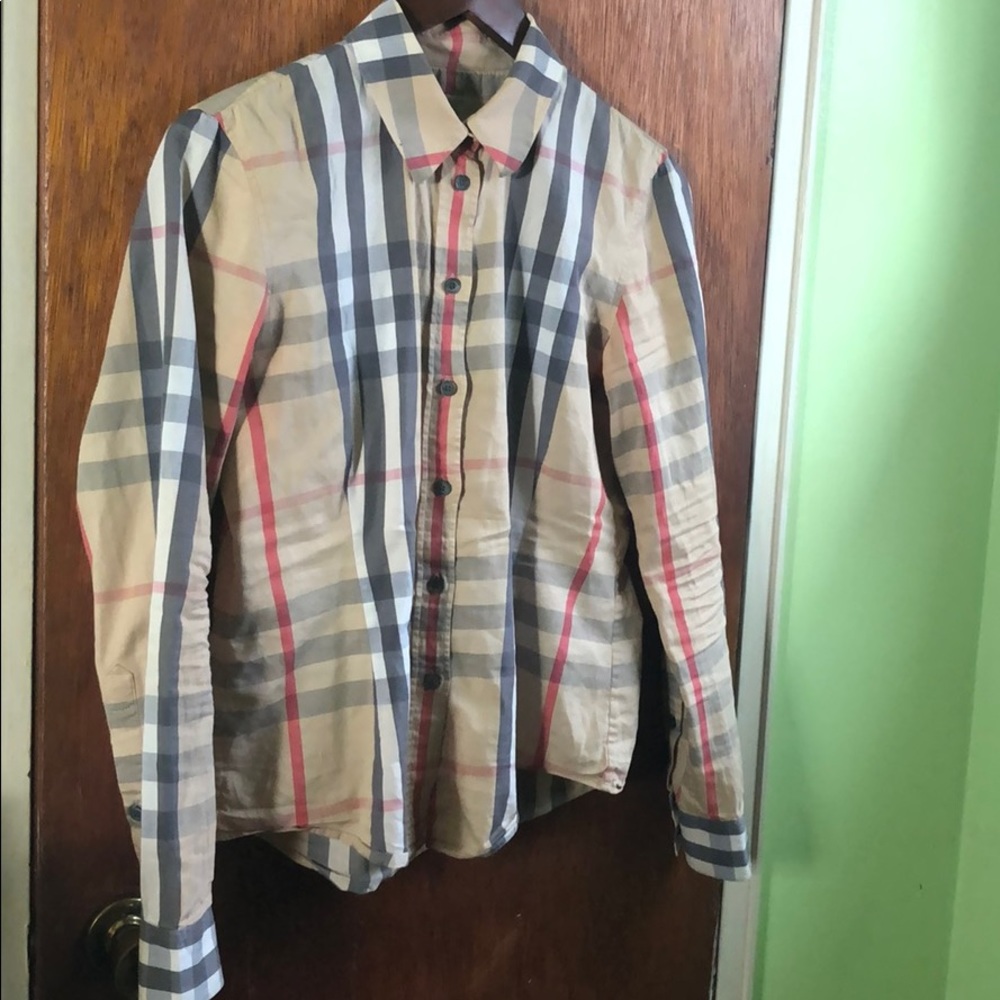 Authentic Long Sleeve Burberry Button Down Shirt